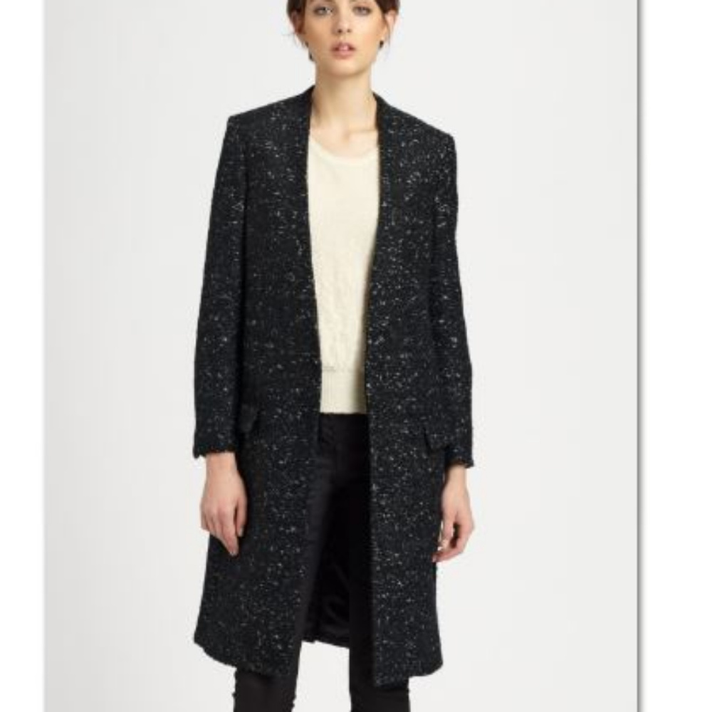 Surface to Air Black Tweed Coat